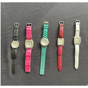 Fashion diamond studded watches set of 5